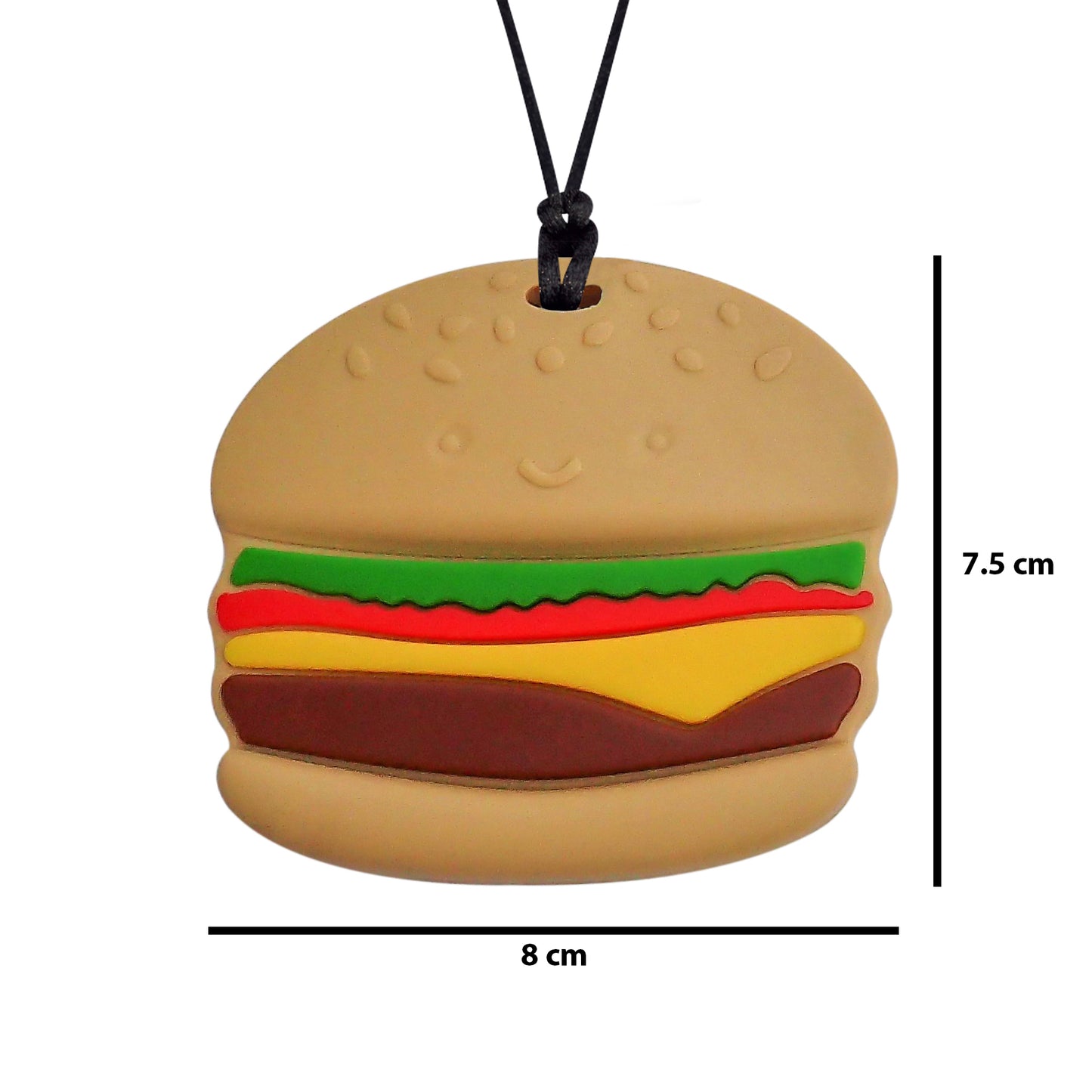 XL Cheeseburger Chewy Chewelry Necklace - Mild Chew