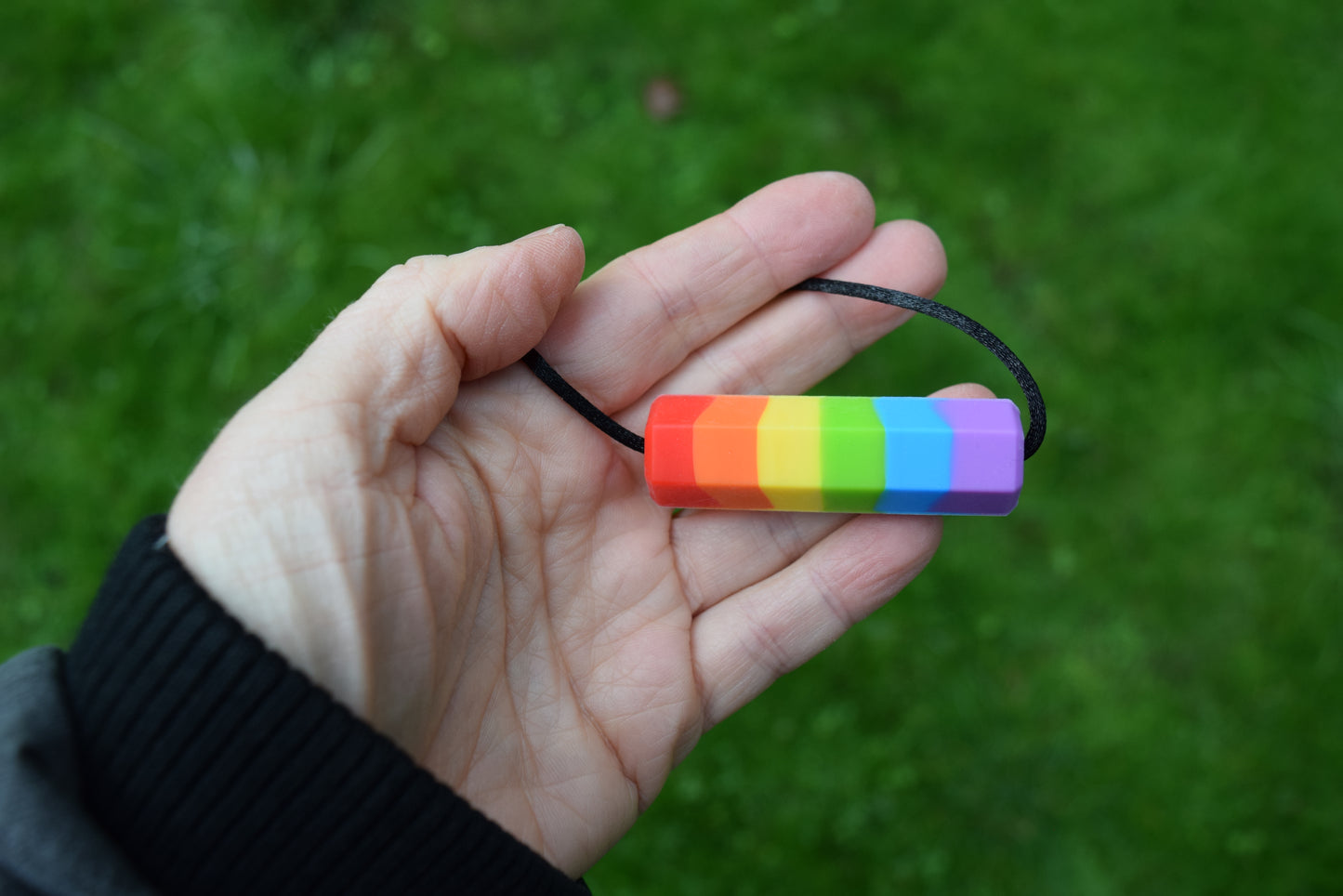 Rainbow Bar – Medium Chew - Sensory Necklace Alternative for Kids Who Chew