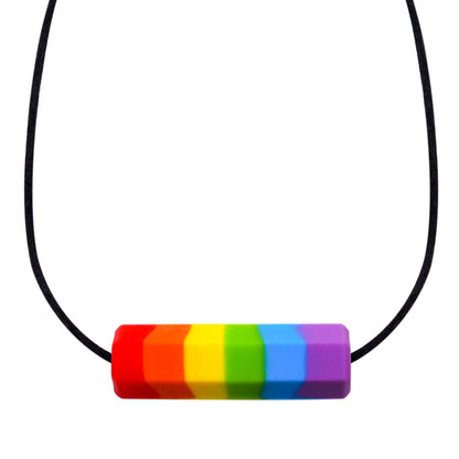 Rainbow Bar – Medium Chew - Sensory Necklace Alternative for Kids Who Chew