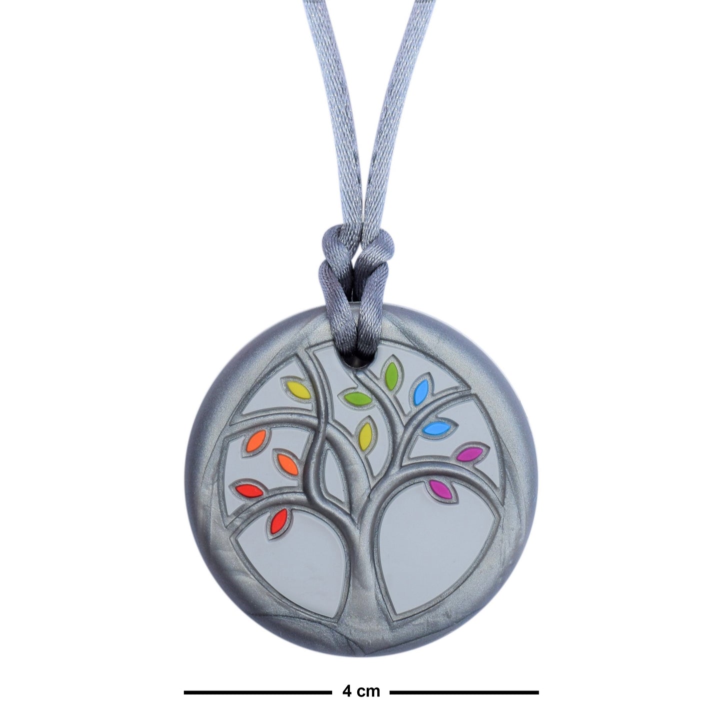 Tree Chewelry Pendant - Medium Chew - Sensory Chew Necklace for Adults with Autism or ADHD