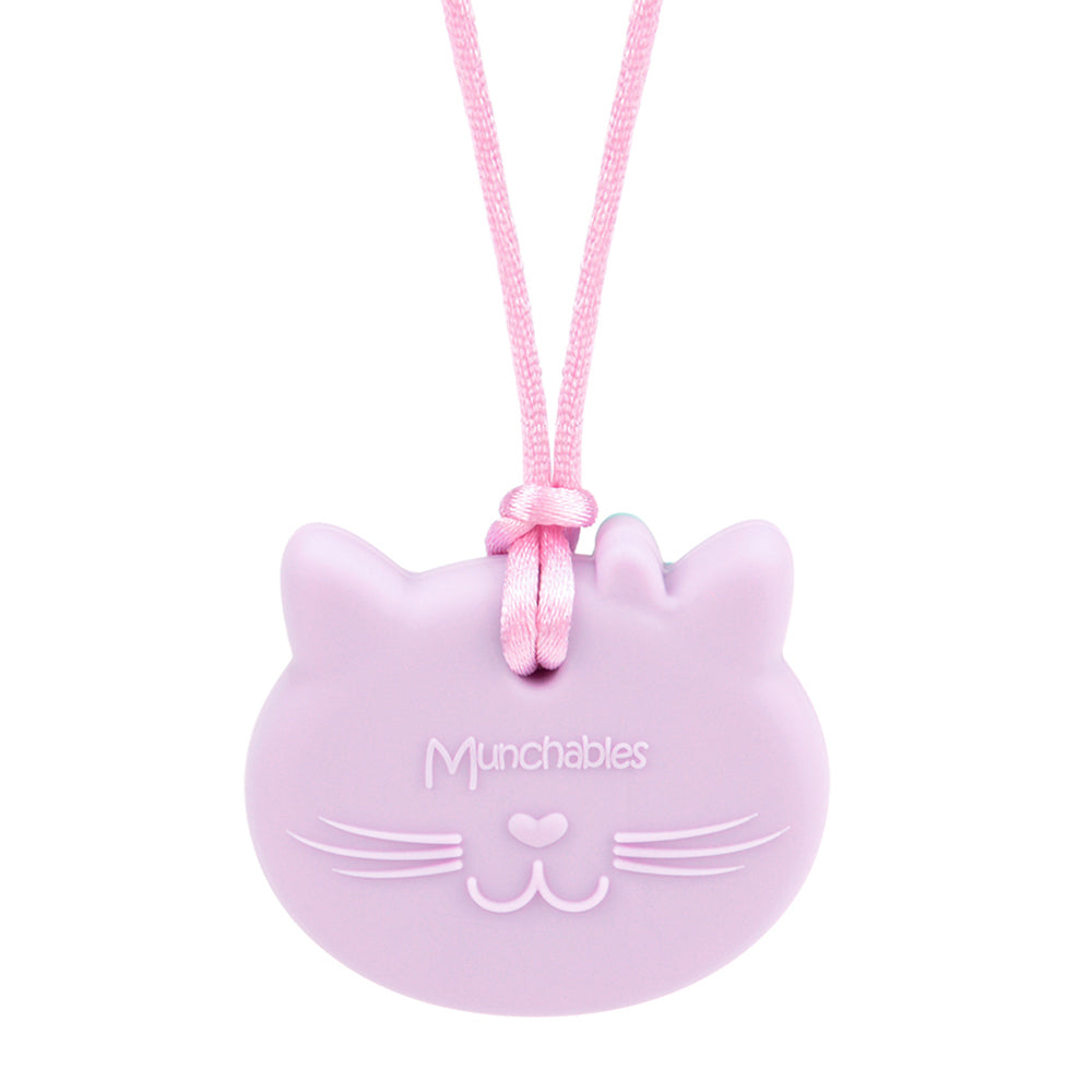 Cat Chewelry Pendant - Medium Chew - Chewelry Necklace for Calm Focus & Regulation